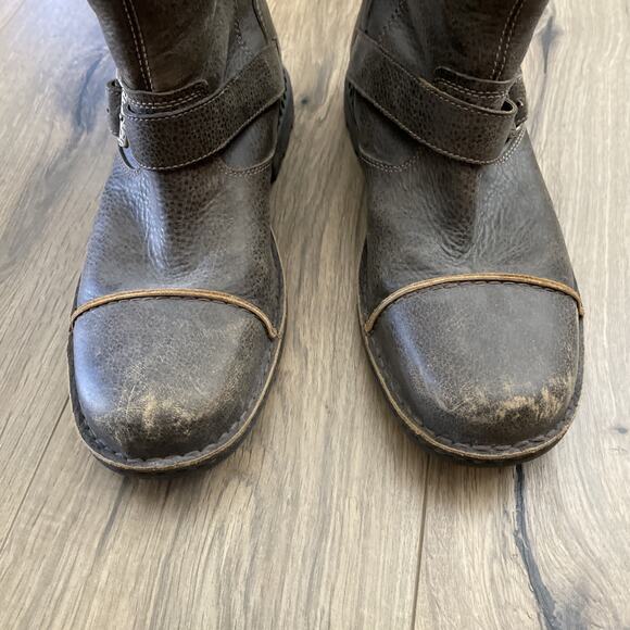 UGG Rockville II Distressed Brown Leather Moto Boot Shearling 3043 Men Size 12